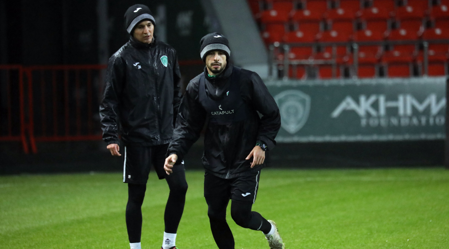 Грозненцы провели предыгровую тренировку на «Ахмат Арене»