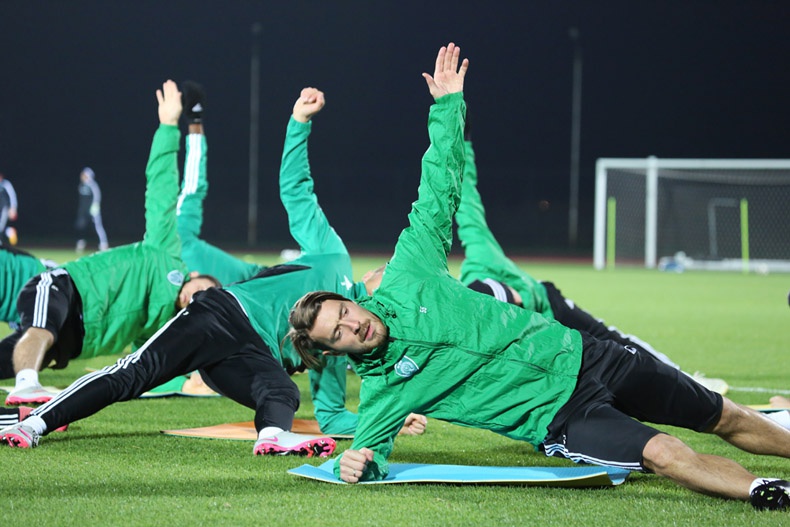 Грозненцы провели тренировку после выходных 