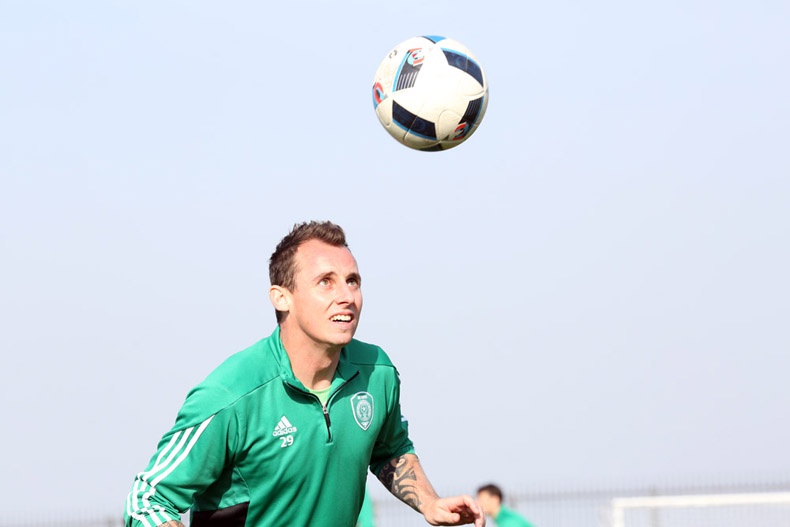 "Терек" провел тренировку на искусственном поле. 