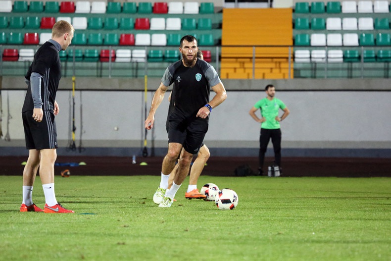 "Терек" провёл тренировку после выходного дня