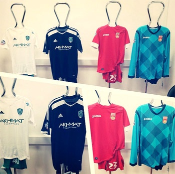 «Терек» сыграет в форме белого цвета, «Уфа» - в красной форме