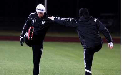 Грозненцы провели предигровую тренировку на «Ахмат-Арене».