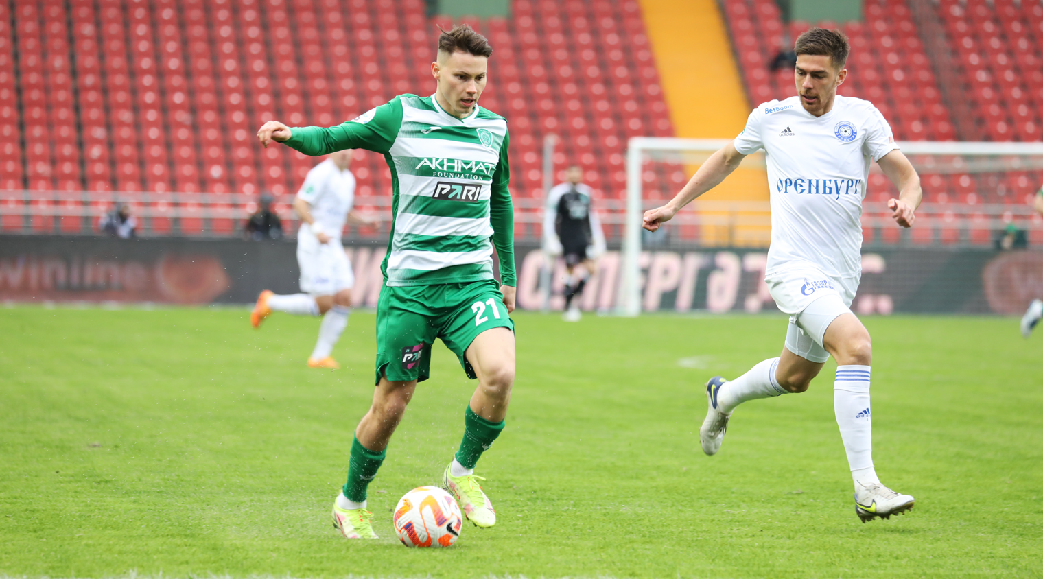 "Ахмат" в гостях сыграл вничью с "Оренбургом"