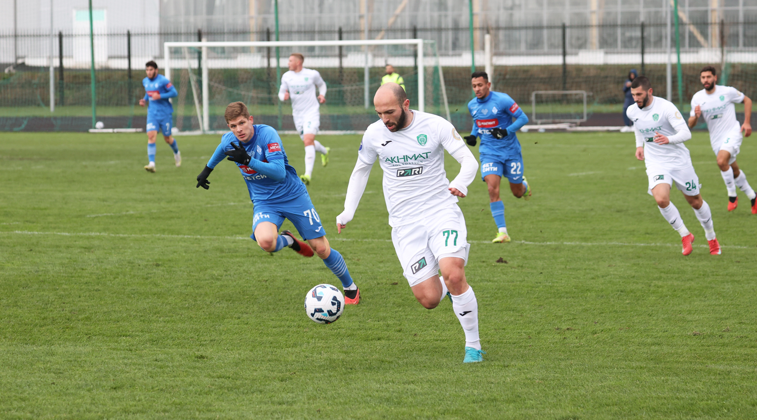 "Ахмат" провел контрольный матч с "Динамо" из Махачкалы