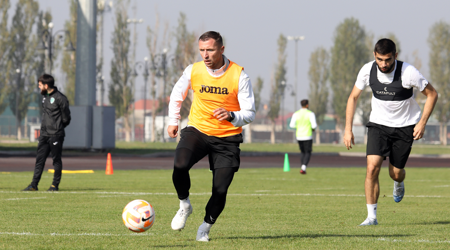 Фотосюжет с тренировки грозненцев