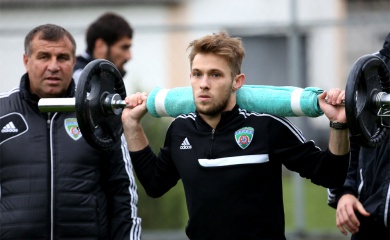 В среду "Терек" тренировался в Академии футбола "Рамзан"