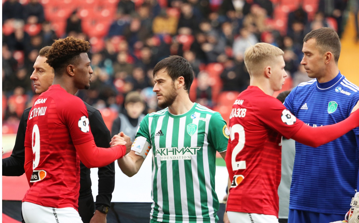 Фоторепортаж с матча «Ахмат» – «Cпартак»