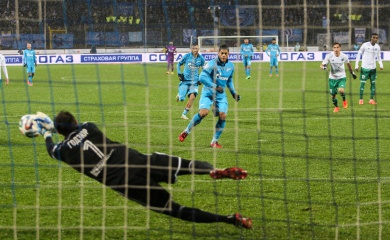 «Зенит» не забивает «Тереку» третий пенальти кряду