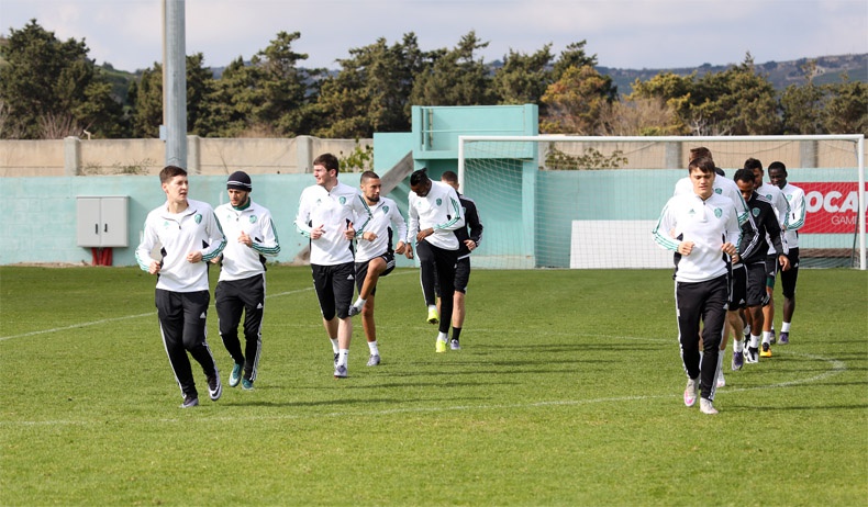 "Терек" провел тренировку перед игрой со "Стабеком"