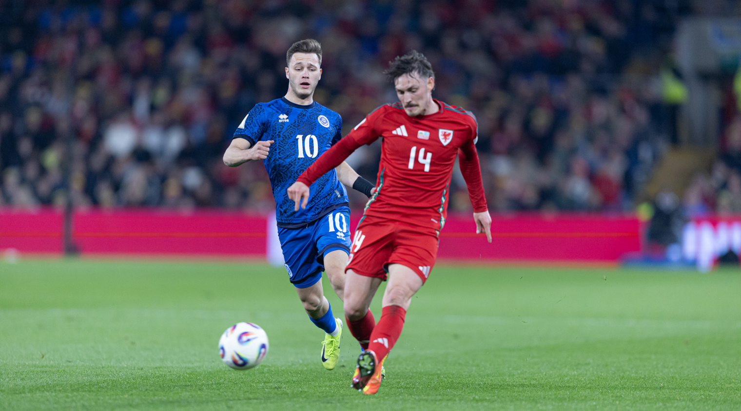 Максим Самородов сыграл за сборную Казахстана в матче с Уэльсом 