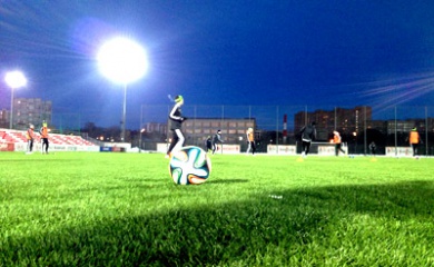 «Терек» прибыл в Москву и провел тренировку