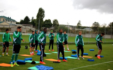 «Терек» провел тренировку перед вылетом в Москву