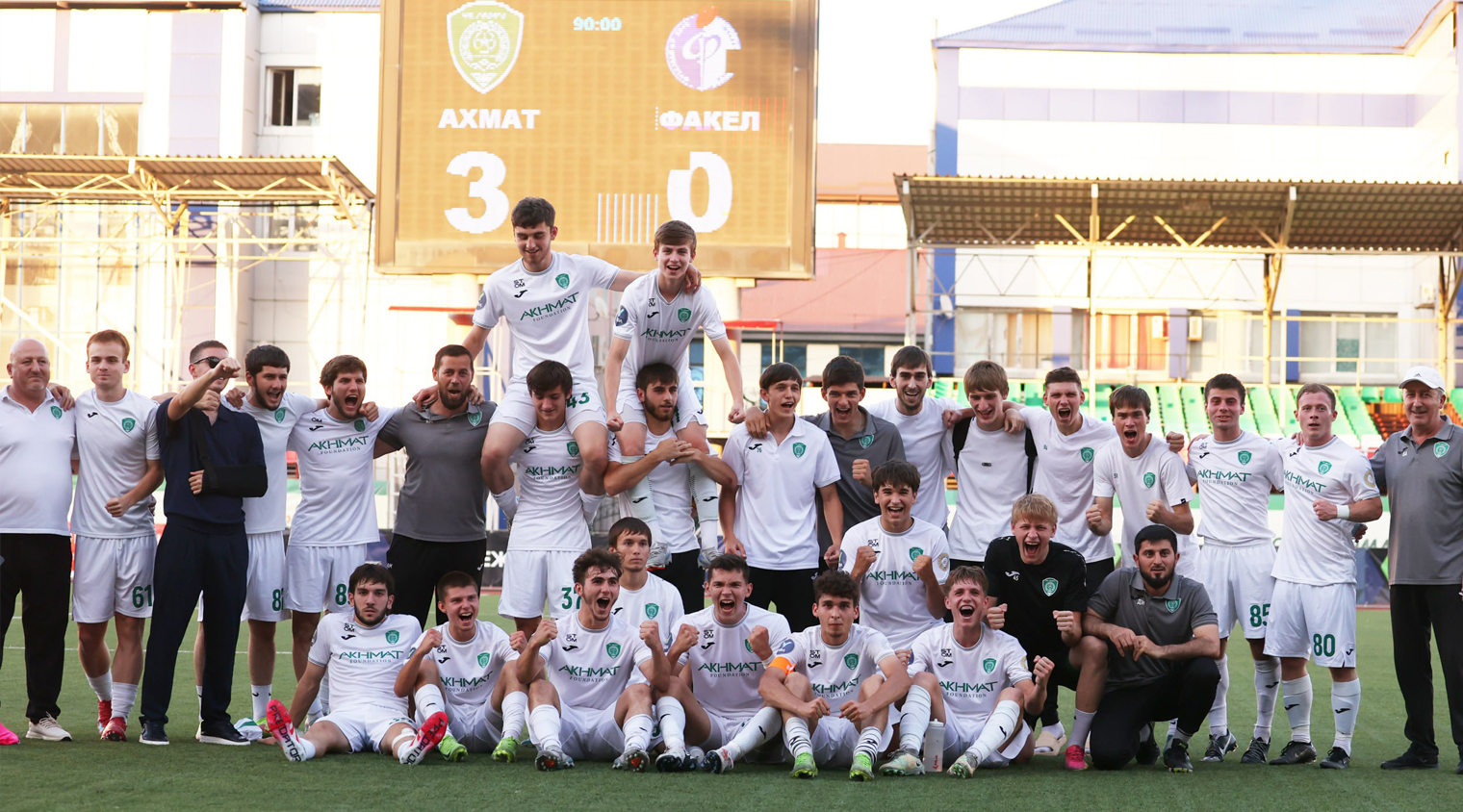 Молодежный состав грозненцев одержал крупную победу над «Факелом»