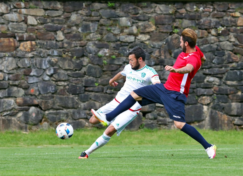 Фоторепортаж с матча «Кальяри» - «Терек» 