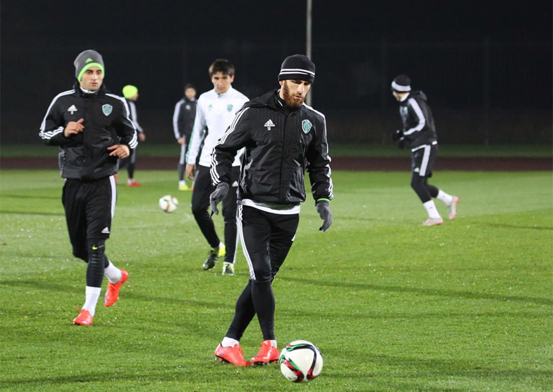 «Терек» провел предыгровую тренировку накануне кубкового матча