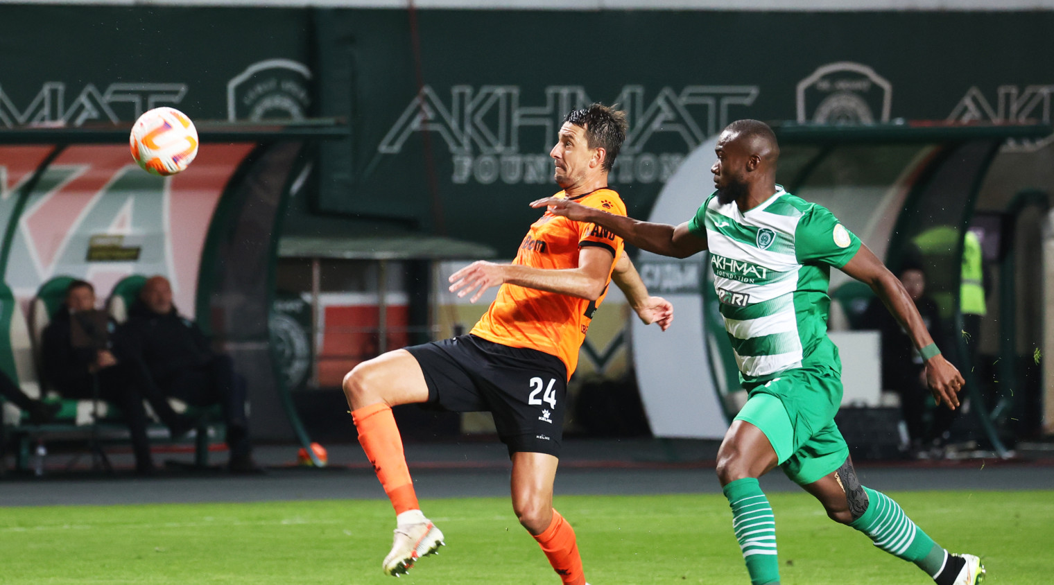 Фотосюжет с матча "Ахмат" - "Урал"