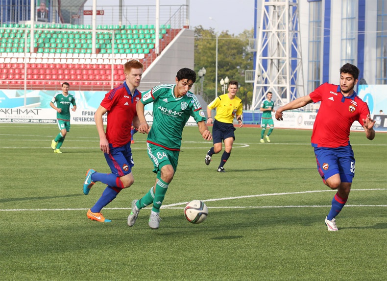 Молодежный состав «Терека» обыграл ЦСКА со счетом 3-2