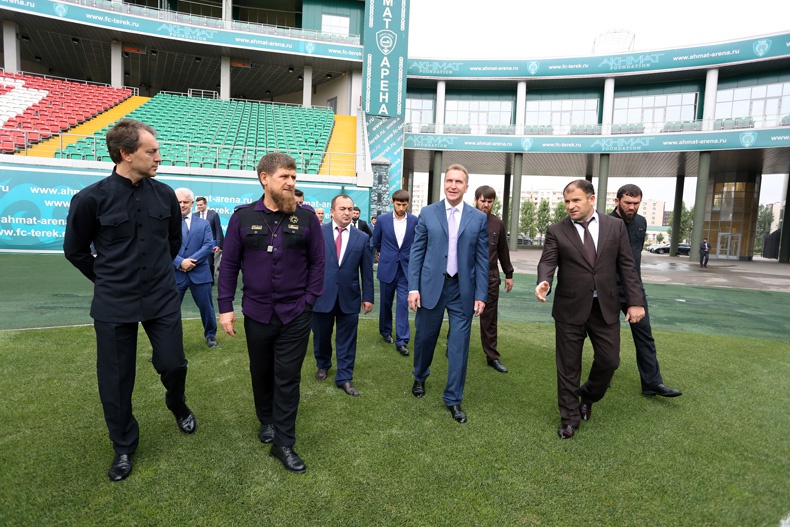 Игорь Шувалов и Рамзан Кадыров посетили ряд объектов Грозного